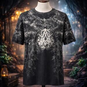 Archaic by Affliction Furnace Skull Wings Style Grunge Skater Shirt L